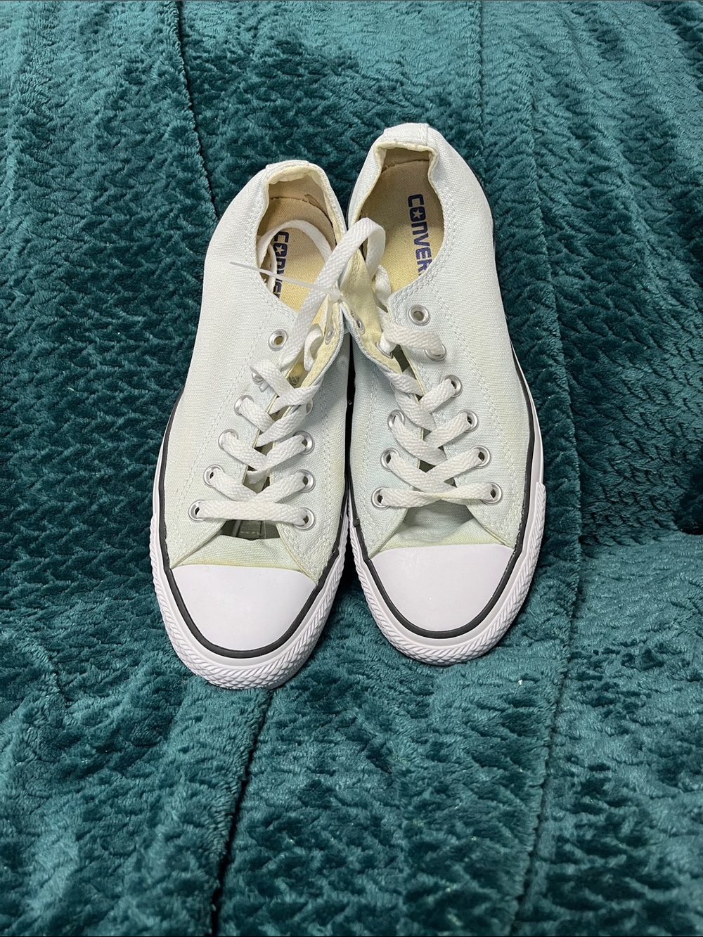 Converse Low Top Sneakers in Light Mint - Picture 1 of 2